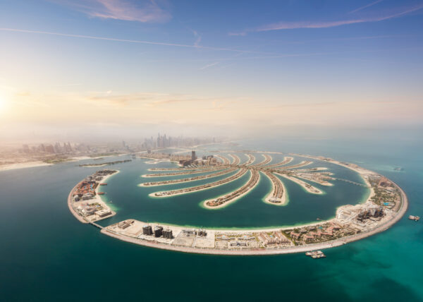 Aerial,View,Of,Artificial,Palm,Island,,Dubai,,United,Arab,Emirates
