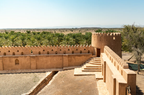 Terrace,Of,The,Jabreen,Castle,With,The,Fields,Of,Date