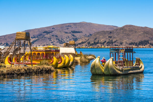 Uros,Floating,Islands,Of,Lake,Titicaca,,Peru,,South,America