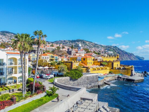 Extremely,Beautiful,Panorama.,Romantic,Funchal,,From,The,Height,Of,The