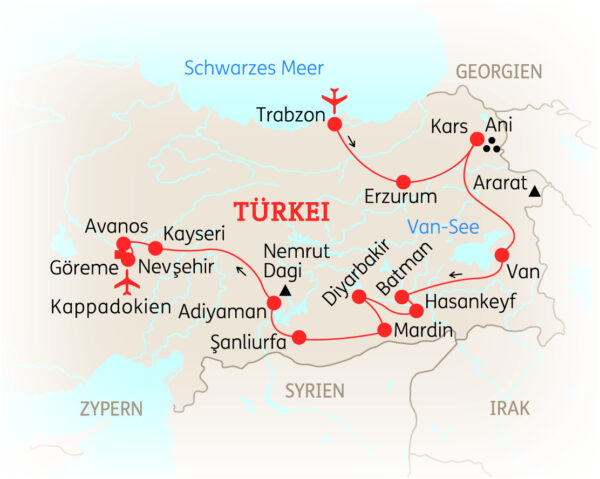 Rundreise Osttürkei: Höhepunkte 2026 | Erlebnisrundreisen.de