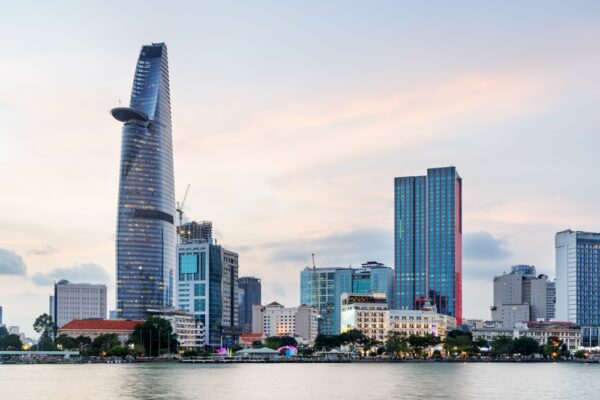 Ho,Chi,Minh,City,Skyline,And,The,Saigon,River,At
