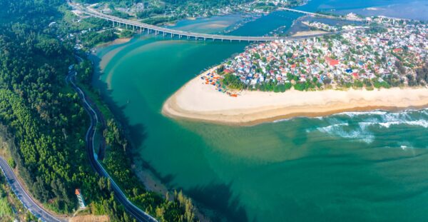 Aerial,View,Of,Lang,Co,Bay,And,Beach,,Hai,Van