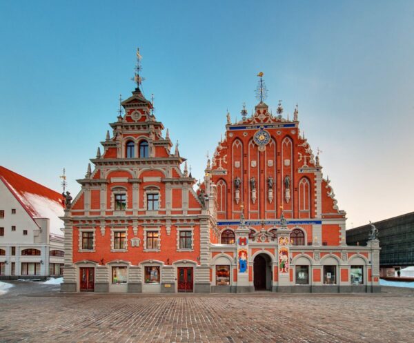 Das Rathaus von Riga/Schwarzhäupterhaus