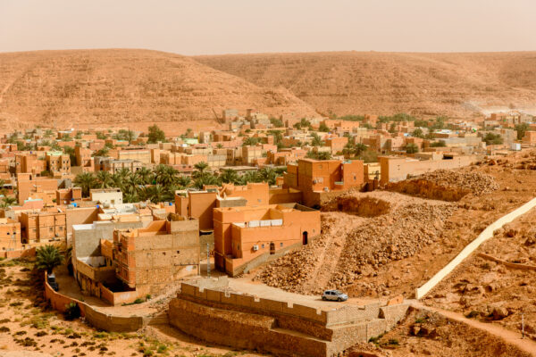 Panorama,Of,Ghardaia,(tagherdayt),,Algeria,,Located,Along,Wadi,Mzab,,Unesco