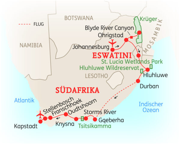 Rundreise Südafrika: Sternstunden mit Weinregion 2026 | Erlebnisrundreisen.de