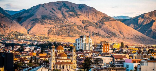 Blick auf Korca