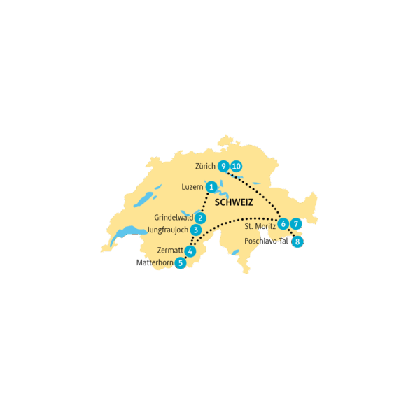 Kleingruppenreise Schweiz 2025 / 2026 | Erlebnisrundreisen.de