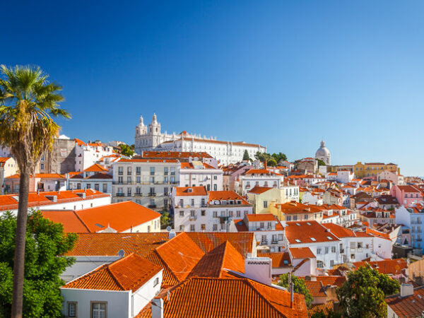 Lissabon mit Convento do Carmo