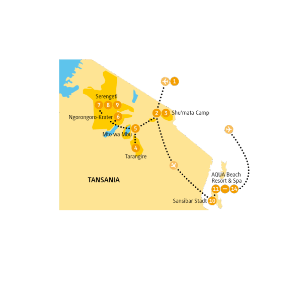 14 Tage Erlebnisreise Afrika Tansania 2025 / 2026 | Erlebnisrundreisen.de