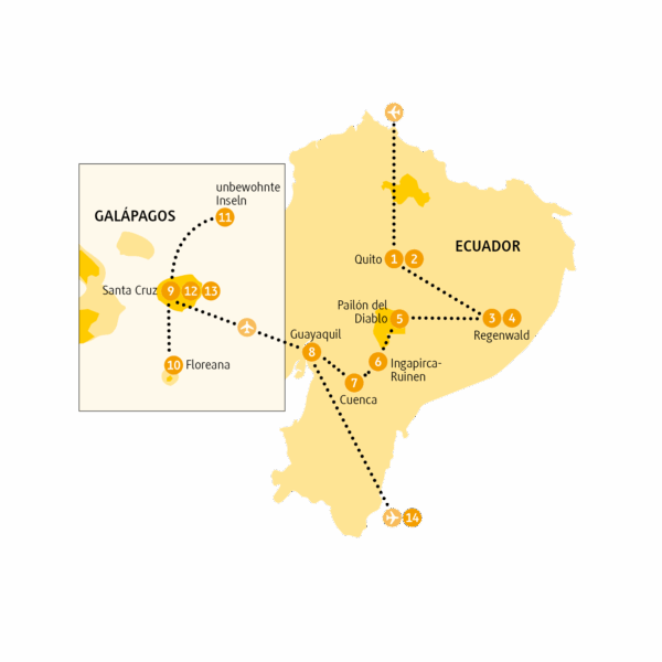 Kleingruppenreise Ecuador 2025 / 2026 | Erlebnisrundreisen.de