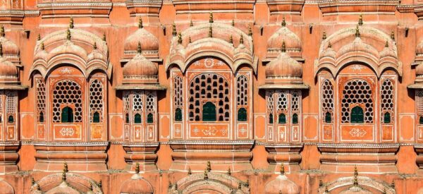 Der Hawa Mahal, Palast der Winde in Jaipur