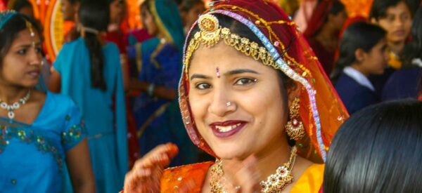 Lächeln Indiens