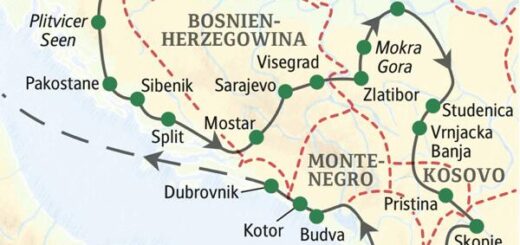 Reiseroute Balkan – zwischen Donau und Adria 2026  | Tinta Tours Erlebnisreisen
