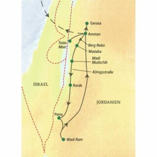 Reiseroute Jordanien – Höhepunkt Petra 2026  | Tinta Tours Erlebnisreisen
