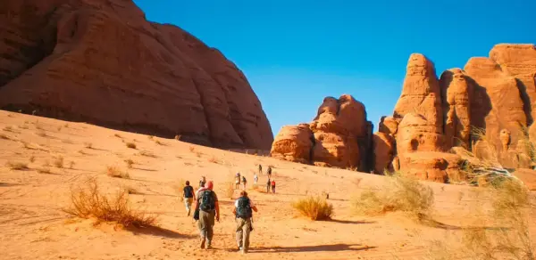 Wanderung im Wadi Rum - Sascha Thom - Erlebnisrundreisen.de