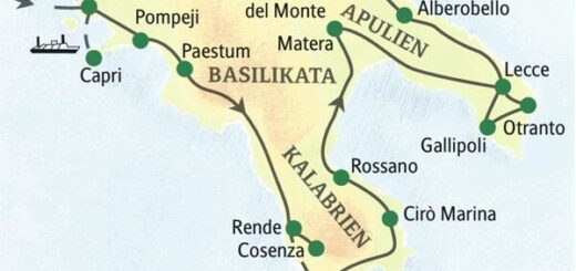 Reiseroute Süditalien – die umfassende Reise 2026  | Tinta Tours Erlebnisreisen
