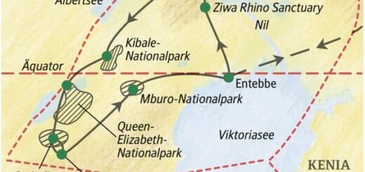 Reiseroute Uganda – mit Gorilla-Tracking 2026  | Tinta Tours Erlebnisreisen