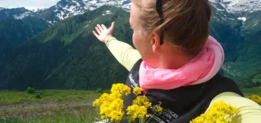 Blick auf die Dreitausender - Bettina Forst - Erlebnisrundreisen.de