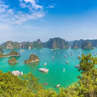 Blick auf die Halong-Bucht - Sergii Figurnyi - Sergii Figurnyi /Adobe.com - Erlebnisrundreisen.de
