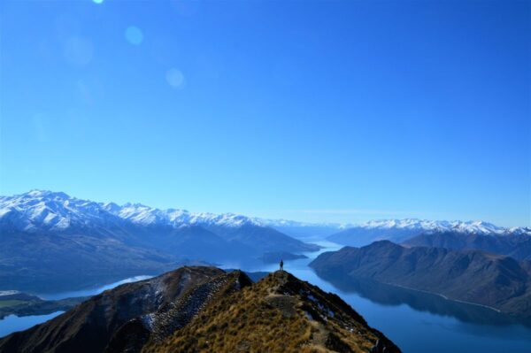 Blick auf die Bergkulisse am Wanaka Roys Peak