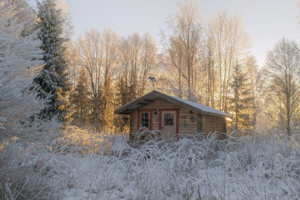 Blockhaus inmitten herrlicher Natur