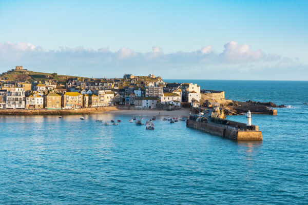 Overlooking,The,Harbour,At,St,Ives,In,Cornwall,On,A