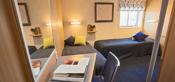 2-Bett-Außenkabine plus und Doppelbettkabine