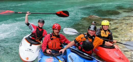 Wildwasser-Kajak Soča (Slowenien) oder Salza (Österreich) Gruppenreise